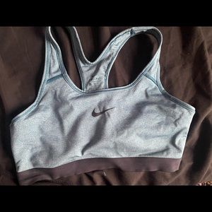 Blue Grey Nike Sports Bra